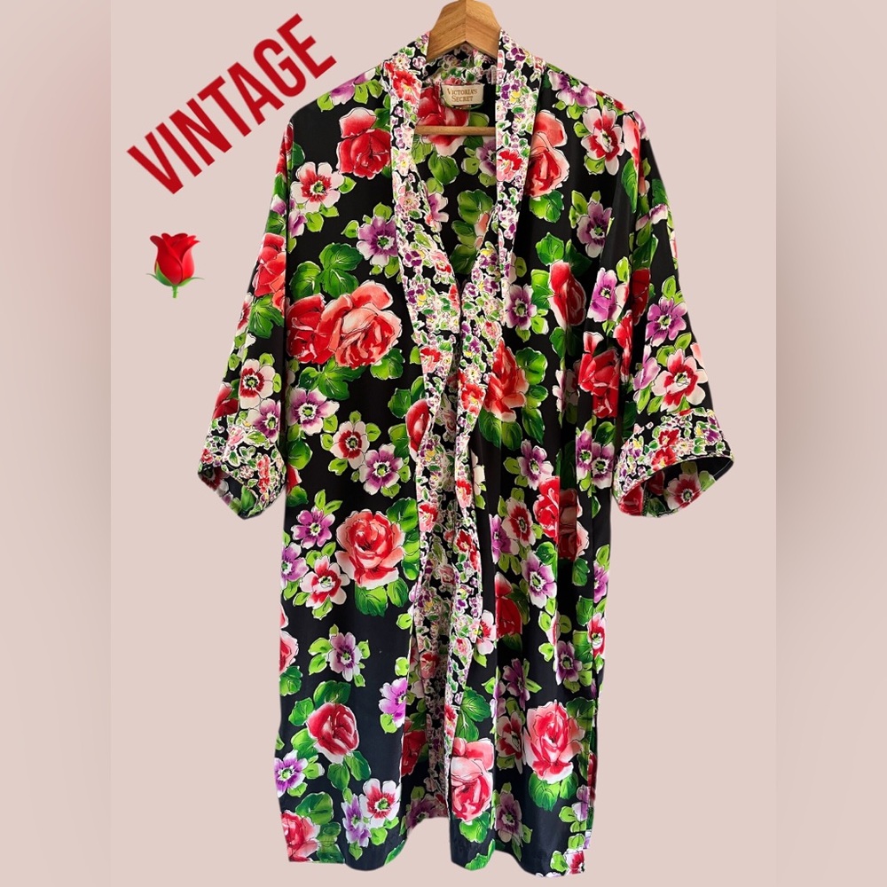 😎 Victoria’s Secret Vintage housedress nightgown mumu kimono